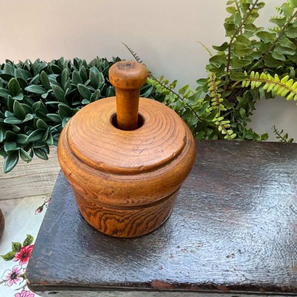 Butter Mold Antique wooden primitive butter mold wonderful patina